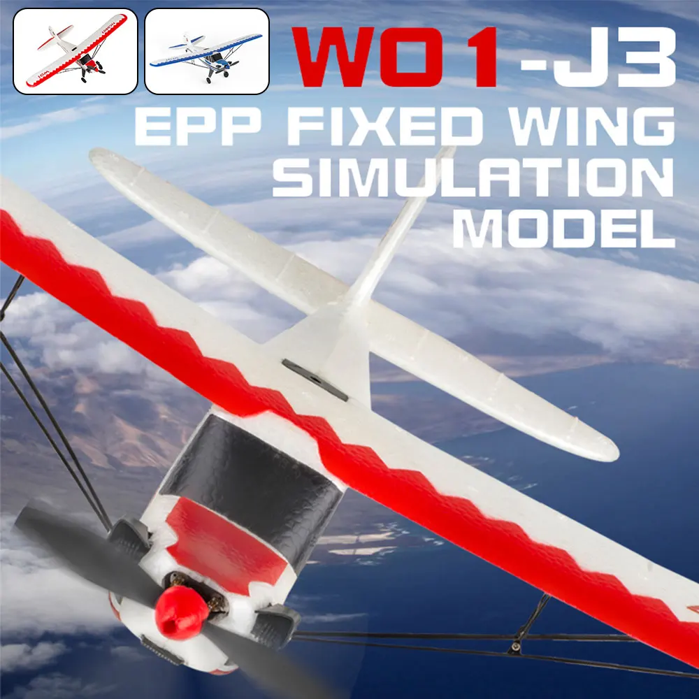 

W01-J3 EPP RC Airplane Fixed Wing for Kids 2.4Ghz Remote Control 3CH 505 mm Wingspan 6-axis Gyroscope Aircraft Model Toys