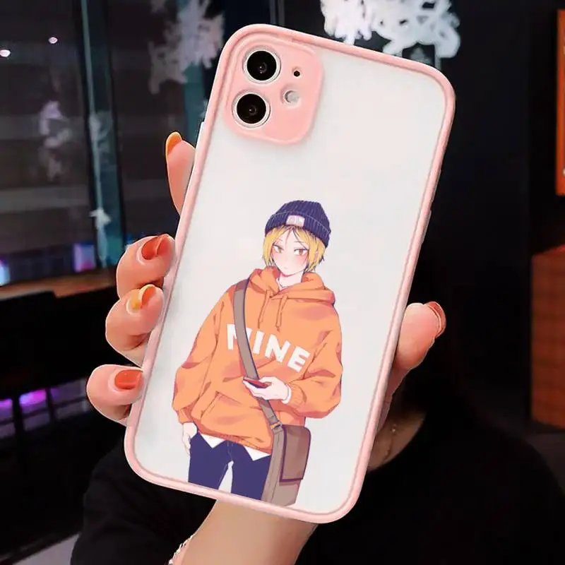 

Kenma Kozume of Haikyuu anime Phone Cases matte transparent For iphone 7 8 11 12 plus mini x xs xr pro max cover