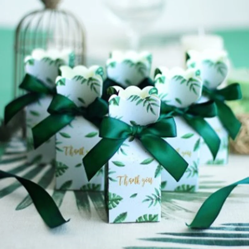 Детские подарки мальчик зеленые коробки украшения мешок шоколадные конфеты