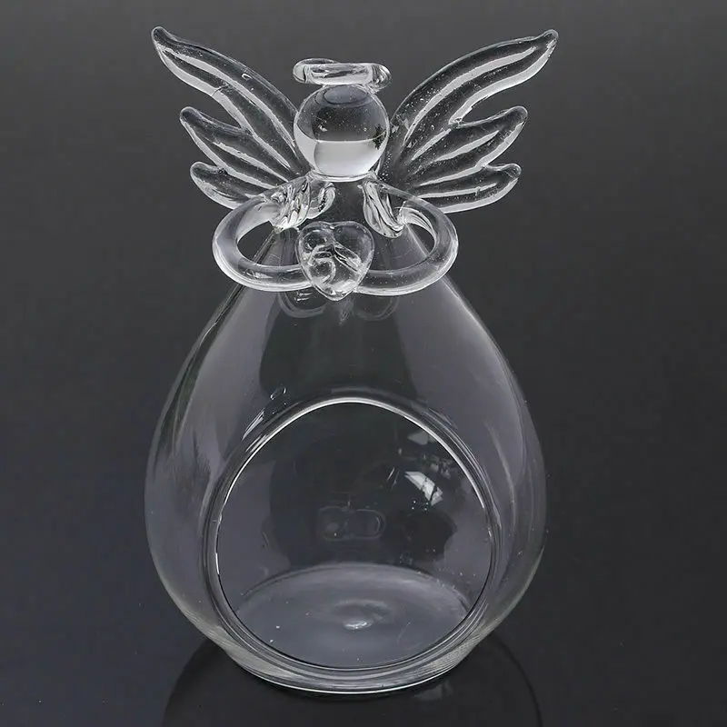 Hollow Glass Angel Candle Holder Garden Night Wedding Outdoor Tea Light Decor Decoration Home Accessories | Дом и сад