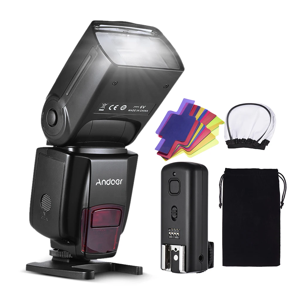 Andoer AD560 IV Pro накамерная вспышка светильник триггер цветные фильтры рассеиватель Горячий башмак для камеры Canon Nikon sony