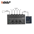 Kebidu HA400 4-канальный мини-усилитель для стереонаушников, усилитель звука, ультракомпактный с адаптером питания, штепсельная вилка европейского стандарта