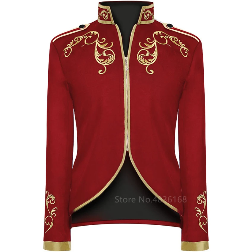 Фрак джентльмена дворец Ренессанса 2020 винтажный с вышивкой для мужчин