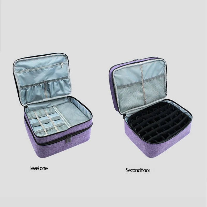 

42 Grids Essential Oil Organizer Nail Polish Double-Layer Organizer for Essential Oil Accessories Display Box