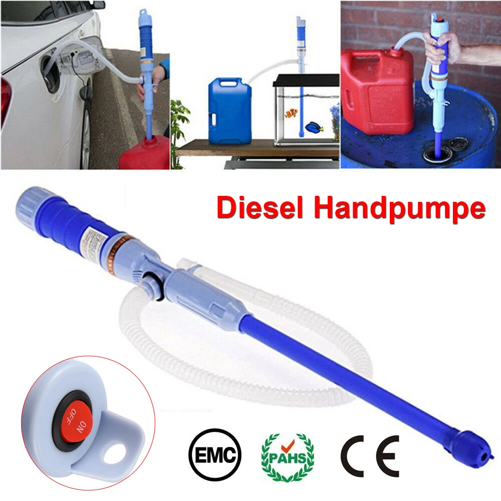 

Oil Suction Pump Car Portable Small Electric Pumping Pipe 550-580mm Handheld Electric Plastic Liquid Pump Manual Pumping Pump