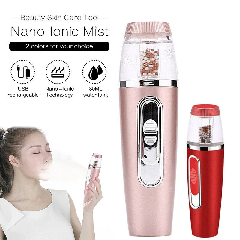 

Mini Mist Spray Handheld Face Moisturizing Steamer Multifunction Humidifier for Home Office Travel KG66