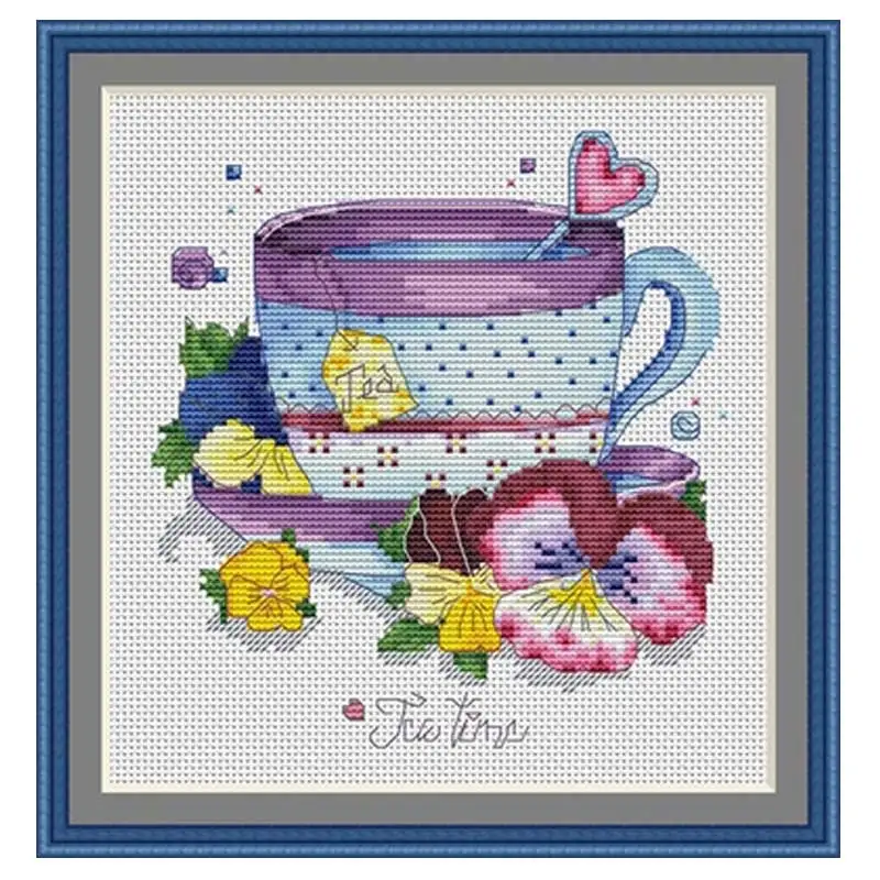 

Coffee and Easter Egg patterns counted 11CT 14CT 18CT Cross Stitch Sets DIY wholesale Cross-stitch Kits Embroidery Needlework