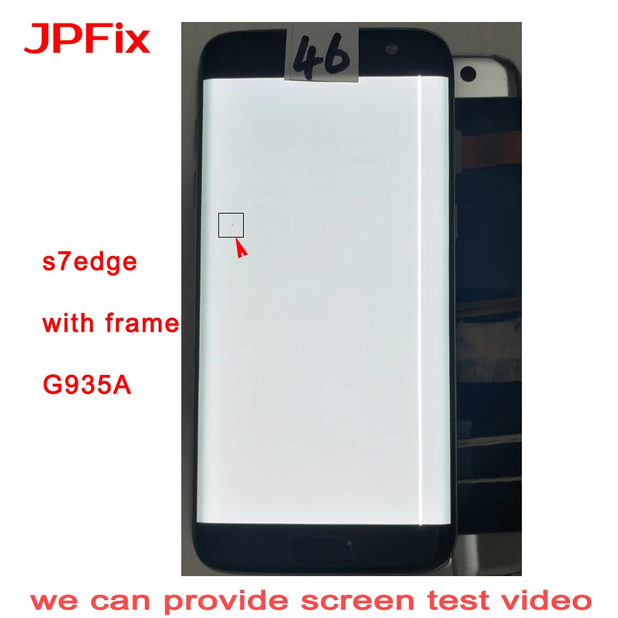 Сенсорный ЖК экран JPFix AMOLED для Samsung Galaxy S7 Edge G935FD G935A G9350 с тенью утечки и