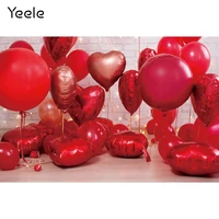 yeele valentines day red love heart ballons baby birthday photography backdrop photographic backgrounds for photo studio