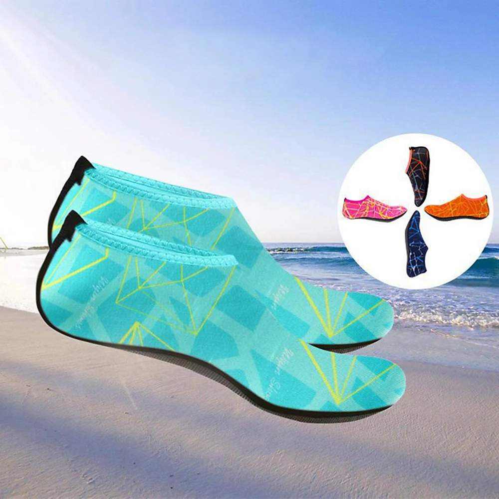 Обувь для плавания Водонепроницаемая обувь мужчин женщин Пляжная кемпинга