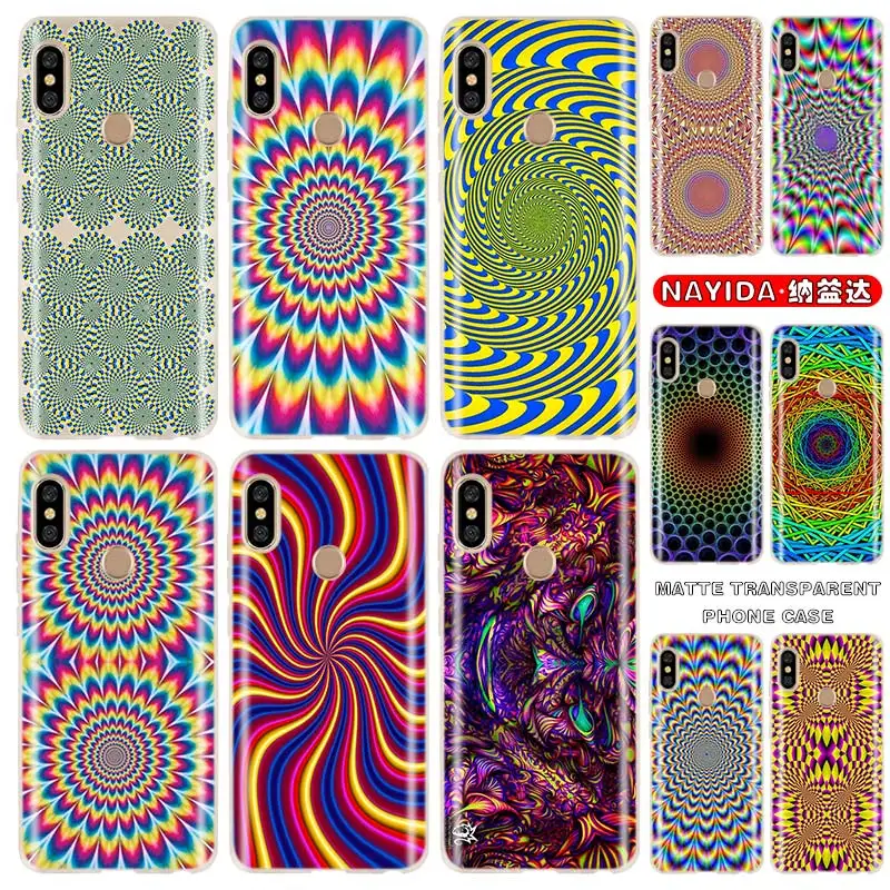 

Silicone Case For Xiaomi Redmi 10 9a 7a 8a Note 10 9 8 7 Pro Max 10s 9s 8T Prime 9at Cover Dynamic Trippy 3D pattern Fundas