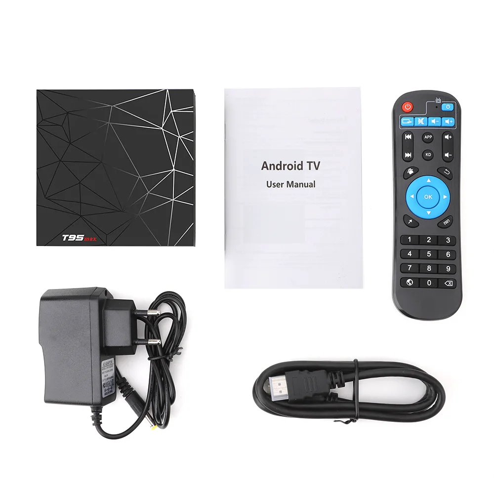 

T95 MAX Smart TV BOX Android 9.0 4GB RAM 32G/64GB Allwinner H6 2.4G Wifi Youtube 6K HDR Google Media Player T95max Set Top TVBox