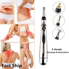 Акупунктурная ручка электрическая Акупунктура лазерная ручка меридианы терапия облегчение боли Массажная машина массажер для тела ног релаксационный инструмент