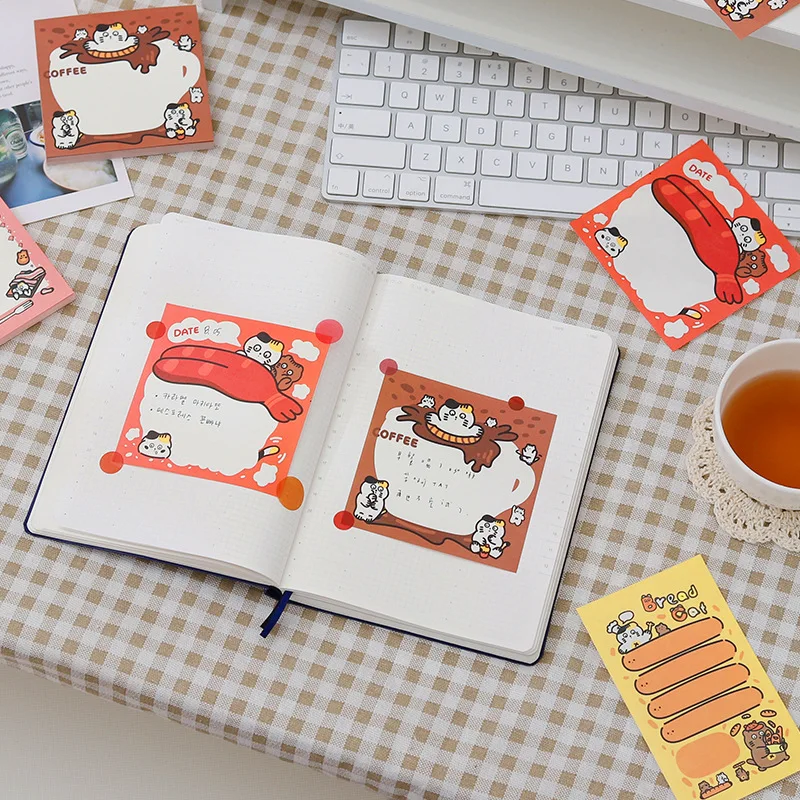 Милый Блокнот милые бумаги для заметок на клейкой основе книга кавайи