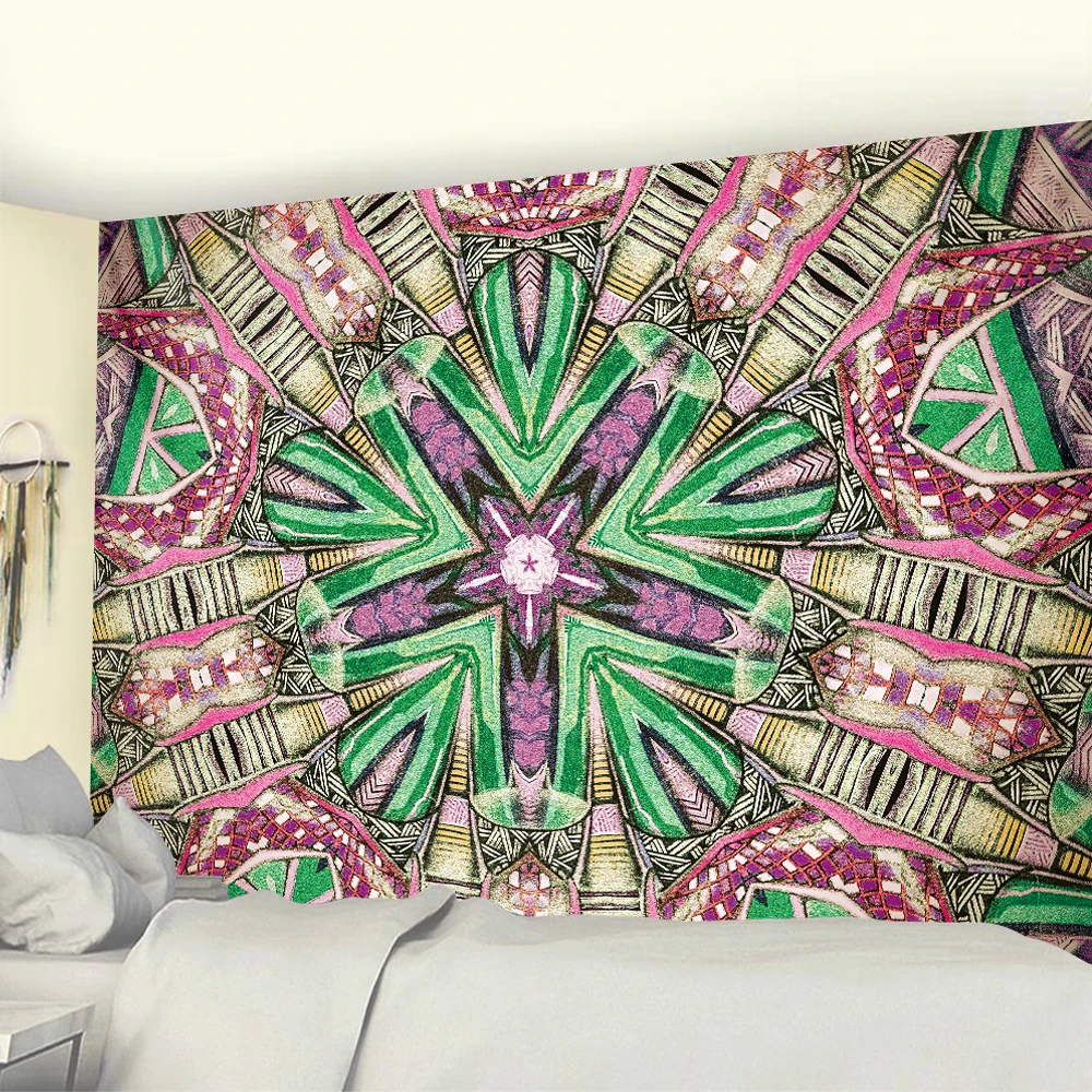 

Абстрактная психоделическая сцена домашний декор художественный гобелен хиппи бохо настенный комнатный Декор фоновая ткань простыня