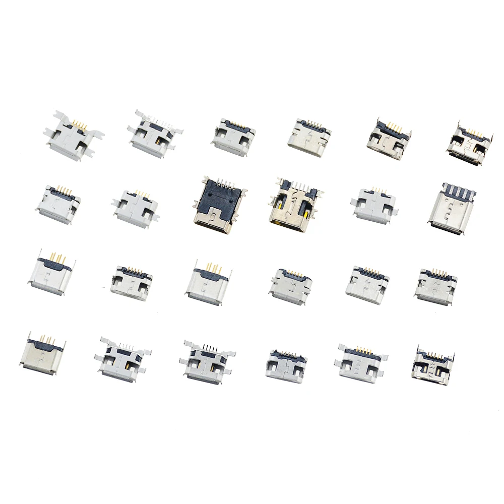 120 шт./корт. 24 Модели каждая из 5 шт. микро-гнездовых USB-разъемов гнездовой разъем Usb