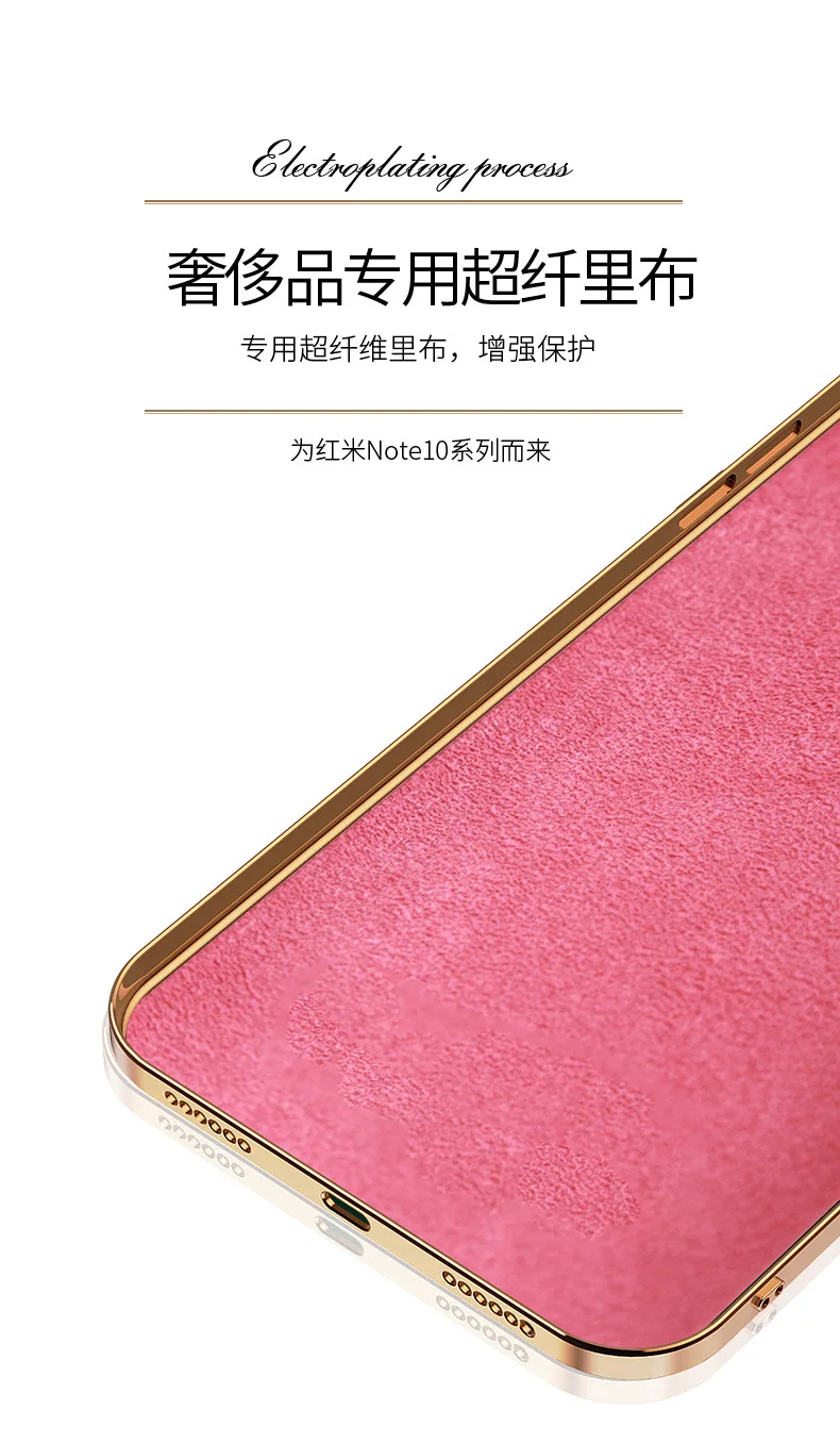 

MANNIYA Luxury Eletroplated Gold Magnetic ring holder Soft Phone Case for Xiaomi Redmi note9 note10 K30 K40 back cover