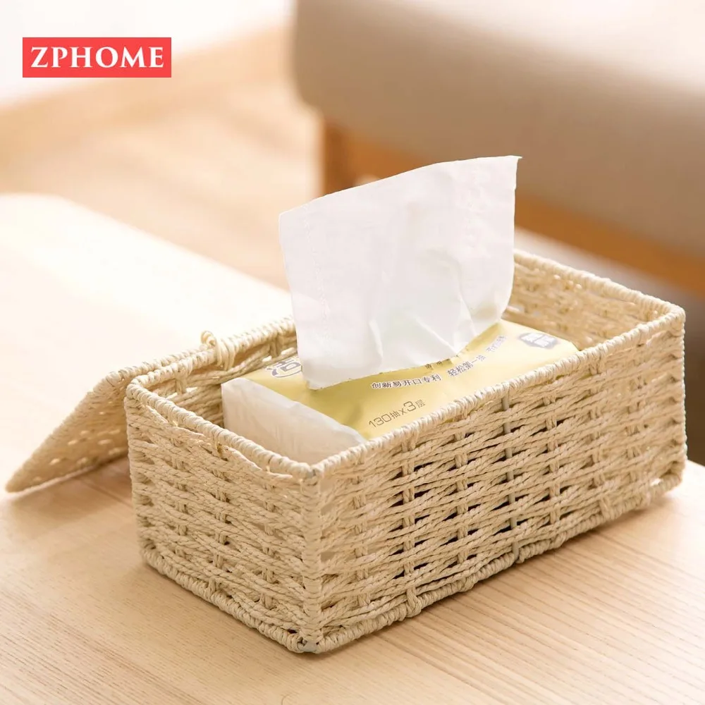 Чехол для салфеток из ротанга OTHERHOUSE винтажный футляр держатель контейнер