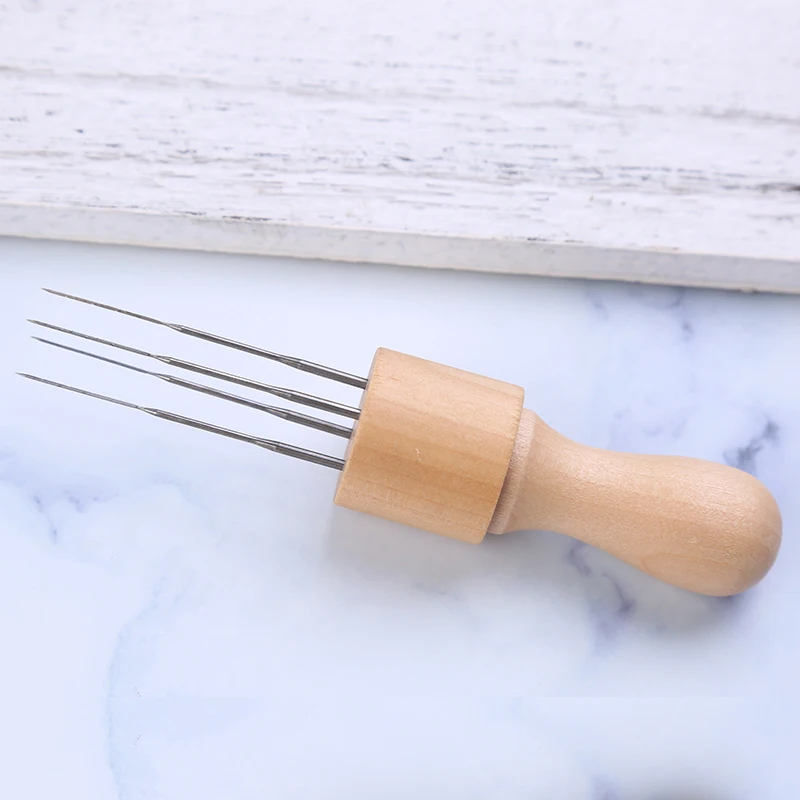 MIUSIE деревянная ручка шерстяное войлочное искусственное валяние игла