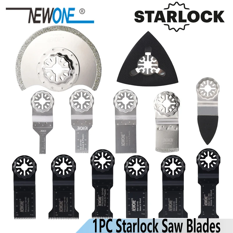 Слитный Осциллирующий Инструмент NEWONE SS BIM с японскими зубцами Starlock пильные диски