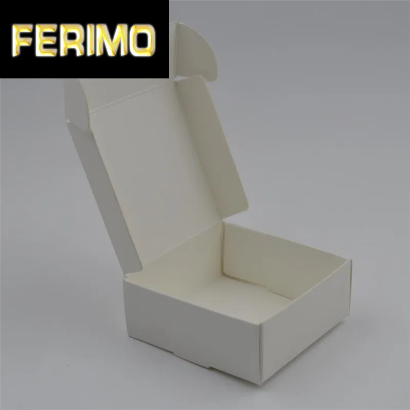 

50 шт белая маленькая крафт-бумажная коробка упаковка прямоугольная подарочная бумага квадратная Черная Коробка для мыла коричневая упаков...