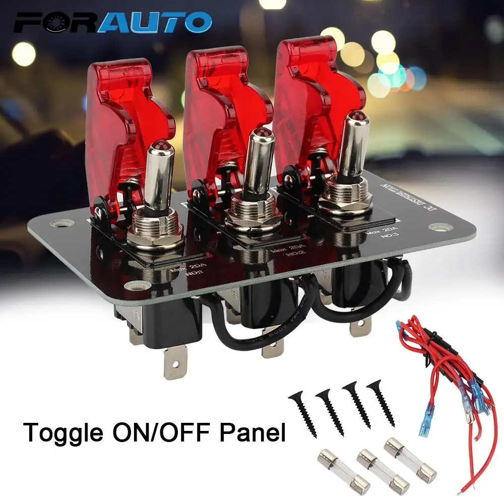 

Красная водонепроницаемая панель для автомобильного переключателя, панель переключателя зажигания для автомобильного грузовика Caravan 12-24 В...