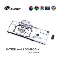 bykski water block for nvidia tesla a100 80gb gpu video card copper cooling radiator rgb sync n tesla a100 80g x