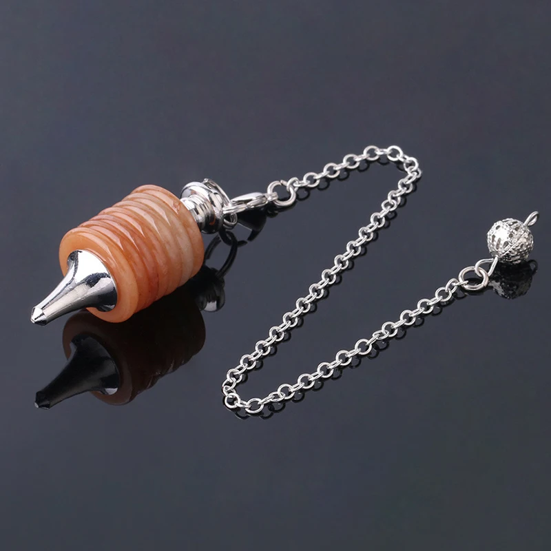 Reiki Wicca естественная яркость для подвески кварцевый кристалл исцеление 7 маятник