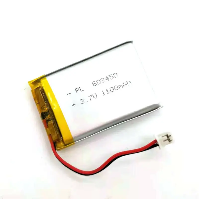 

2/5/20/200/1000/10000pcs 603450 , Rechargeable 3.7V 1200mAh Li Lipo Lithium Polymer Ion Battery 2 Pin 2.0mm JST