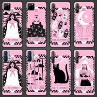 cute tarot pink soft phone cover case for realme c3 c11 c15 5 6 7 7i 8 pro x7 x50 xt pro gt neo v15 5g luxury shell