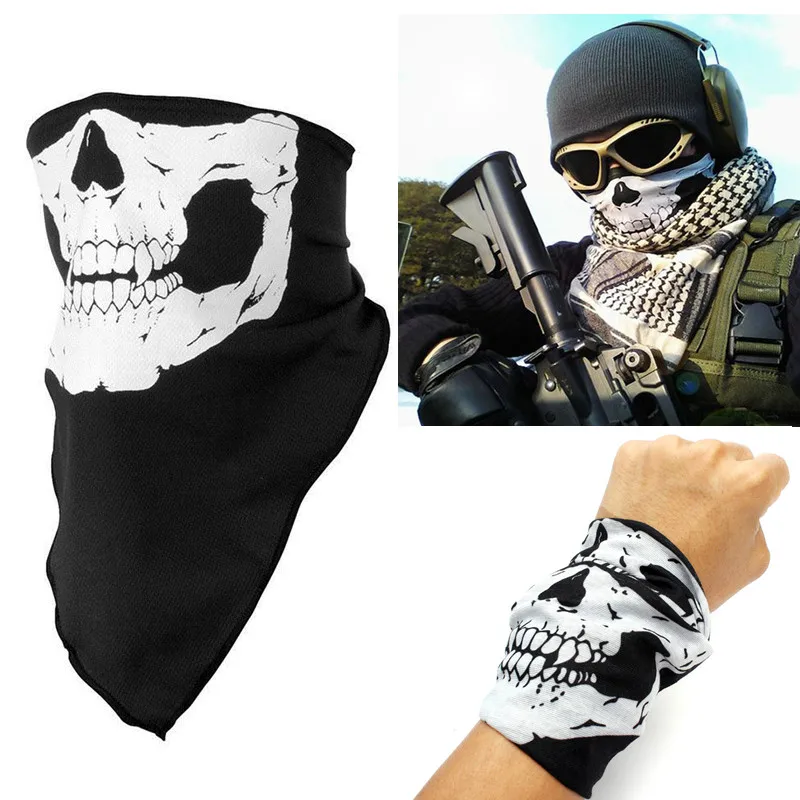 Праздничная маска для лица с черепом Байкерская фотокаркас улицы мотоцикла