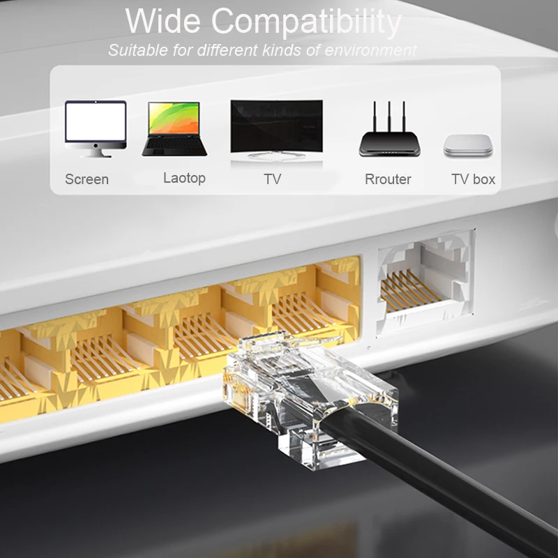 SAMZHE Cat6 RJ45 модульный разъем 8P8C для кабеля Ethernet позолоченный 1 Гбит/с CAT 6 гигабитный