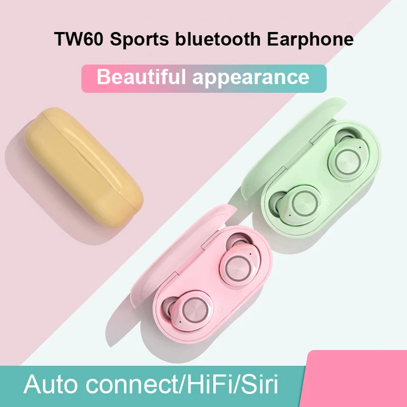 Беспроводные наушники TWS с микрофоном Bluetooth гарнитура для iPhone Xiaomi Huawei