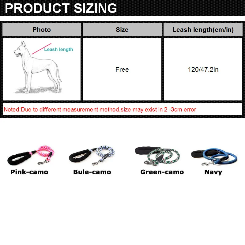 Собачий поводок TUFF собачий из нейлона для прогулок бегущих поводков