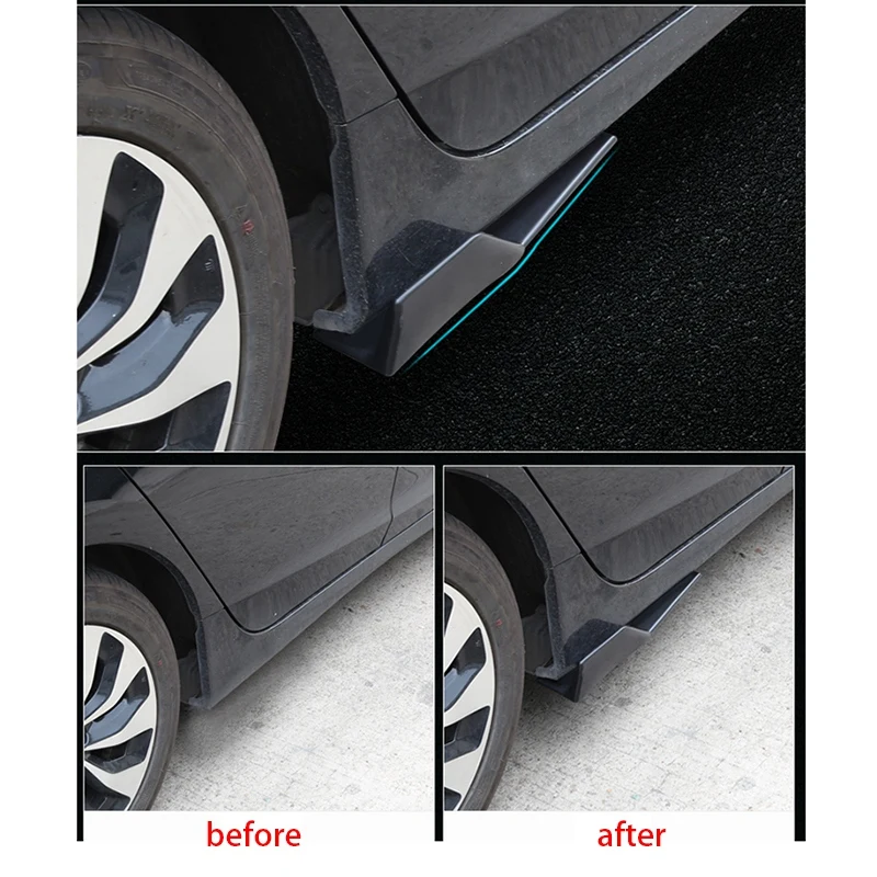 2 шт. универсальные 45 см автомобильные широкие боковые юбки для разветвителей