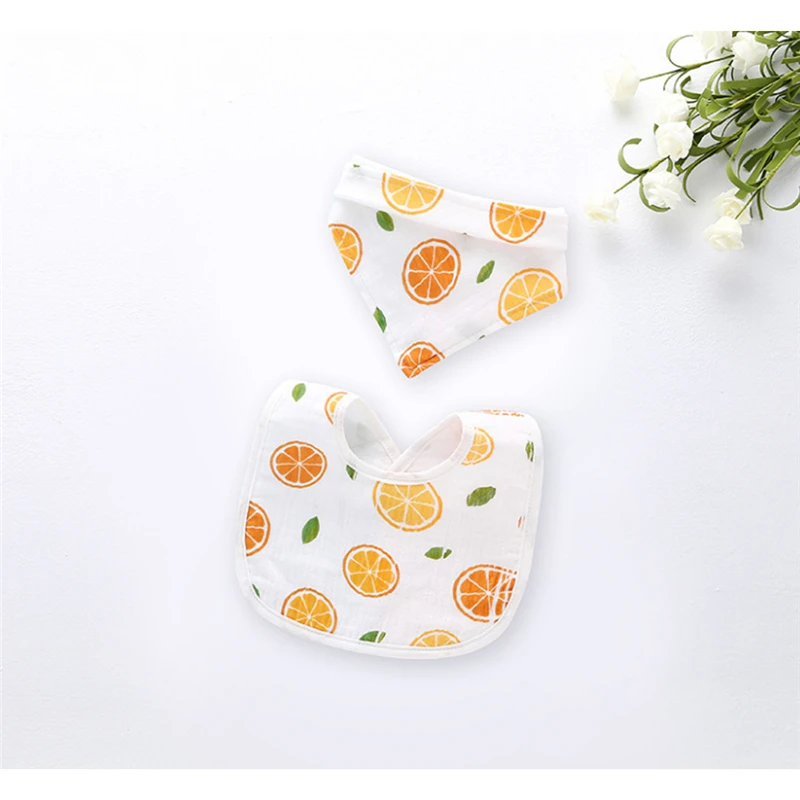 

Fruit Printed Baby Bib Waterproof Headscarf Baby Girl Boy Bib & Snoring Cloth Baby Clothing Products 3 Styles Optional