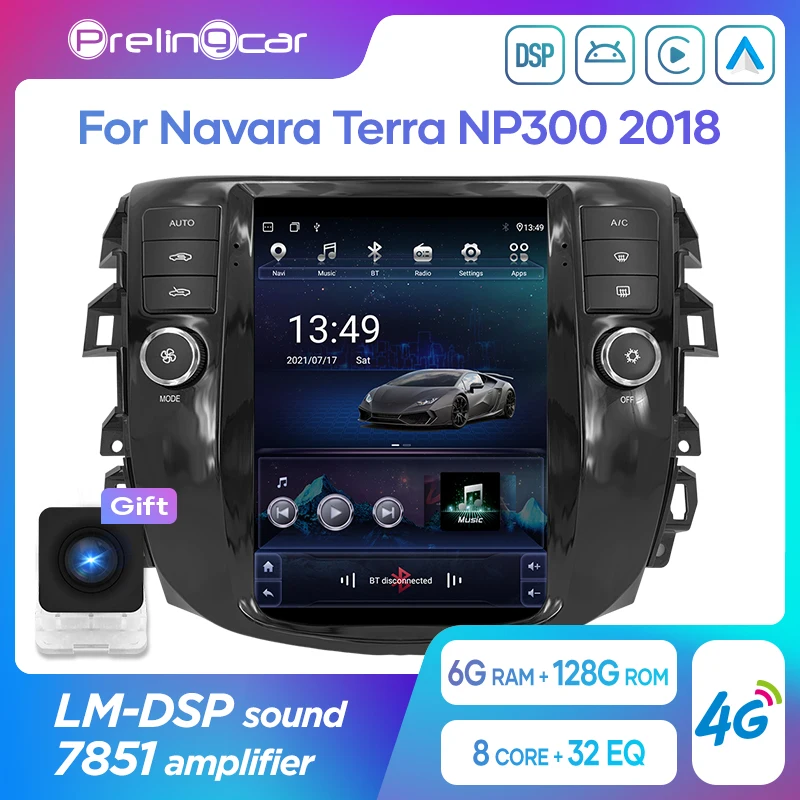 

For Tesla Style Vertical Screen Android 10 Car Radio Multimedia Navigation GPS For Nissan Navara Terra NP300 2018 Video Player