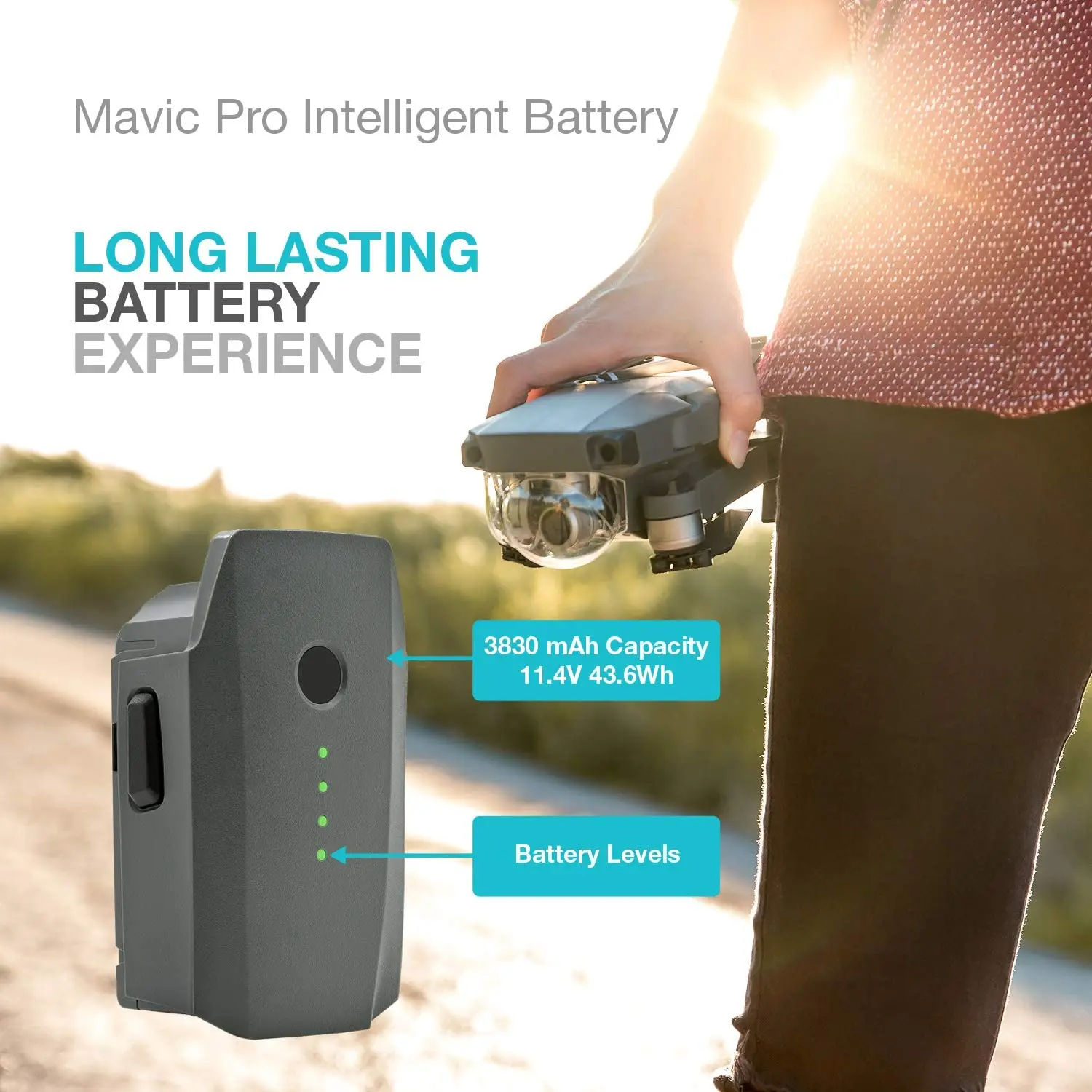 

SALE DJI Mavic Pro Battery Intelligent Flight (3830mAh/11.4V) Specially Designed For The Mavic WA Drone