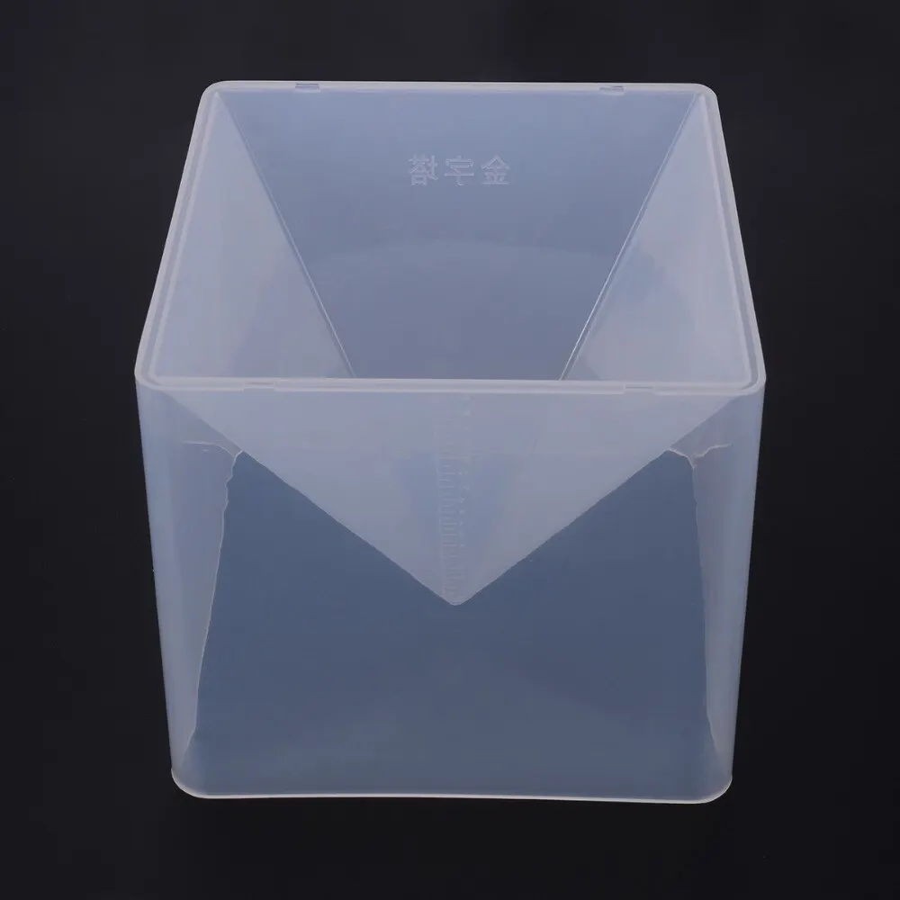 

1 Set Silicone Mould + Plastic Frame For DIY Making Jewelry Or Other Craft Accessories Pyramid Shape Resin Mould