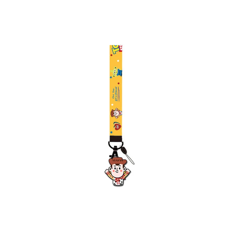Disney Cute Cartoon short Phone Strap Keychain Lanyard For Wallet Ribbon Charm Car Key Ring Wrist band Anti-lost decoration | Мобильные