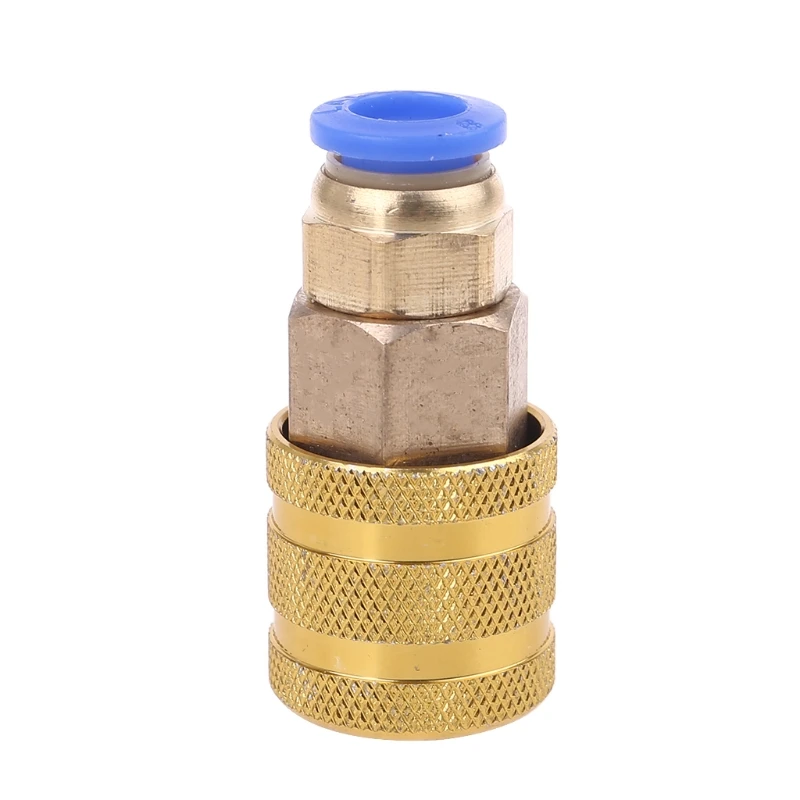 

Straight Plug Fitting Round Head Quick Inflatable Nozzle Brass for Hose Outside Diameter 8mm Quick Connect Air Fittings