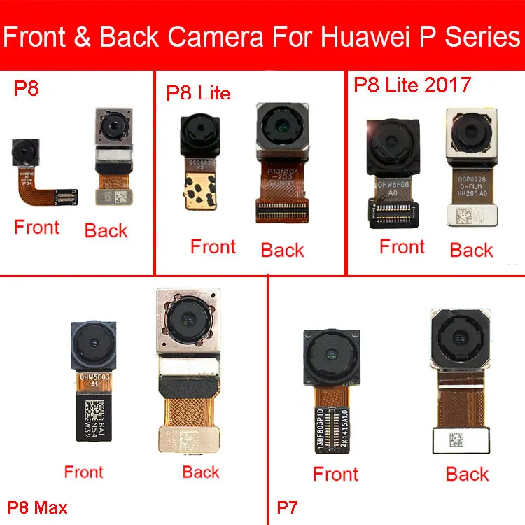 

Модуль передней и задней камеры для Huawei P7 P8 Lite 2017 P8 MAX Основная камера маленькая камера гибкий ленточный кабель запасные части