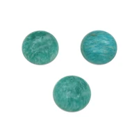 5pcs natural stone genuine peruvian amazonite cabochon round 3 16mm jewelry making findings for ring earrings diy pendant craft