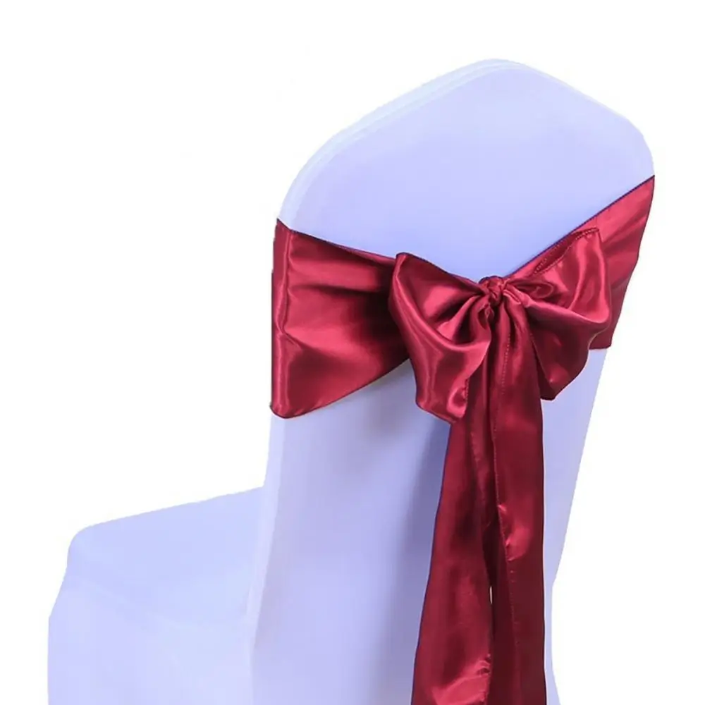 

50% Dropshipping!!Chair back decorative ribbon bow ribbon is suitable for hotel wedding party decor