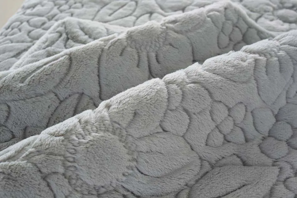 Мягкий плюшевый стеганый чехол для дивана с вышивкой L образный нескользящий