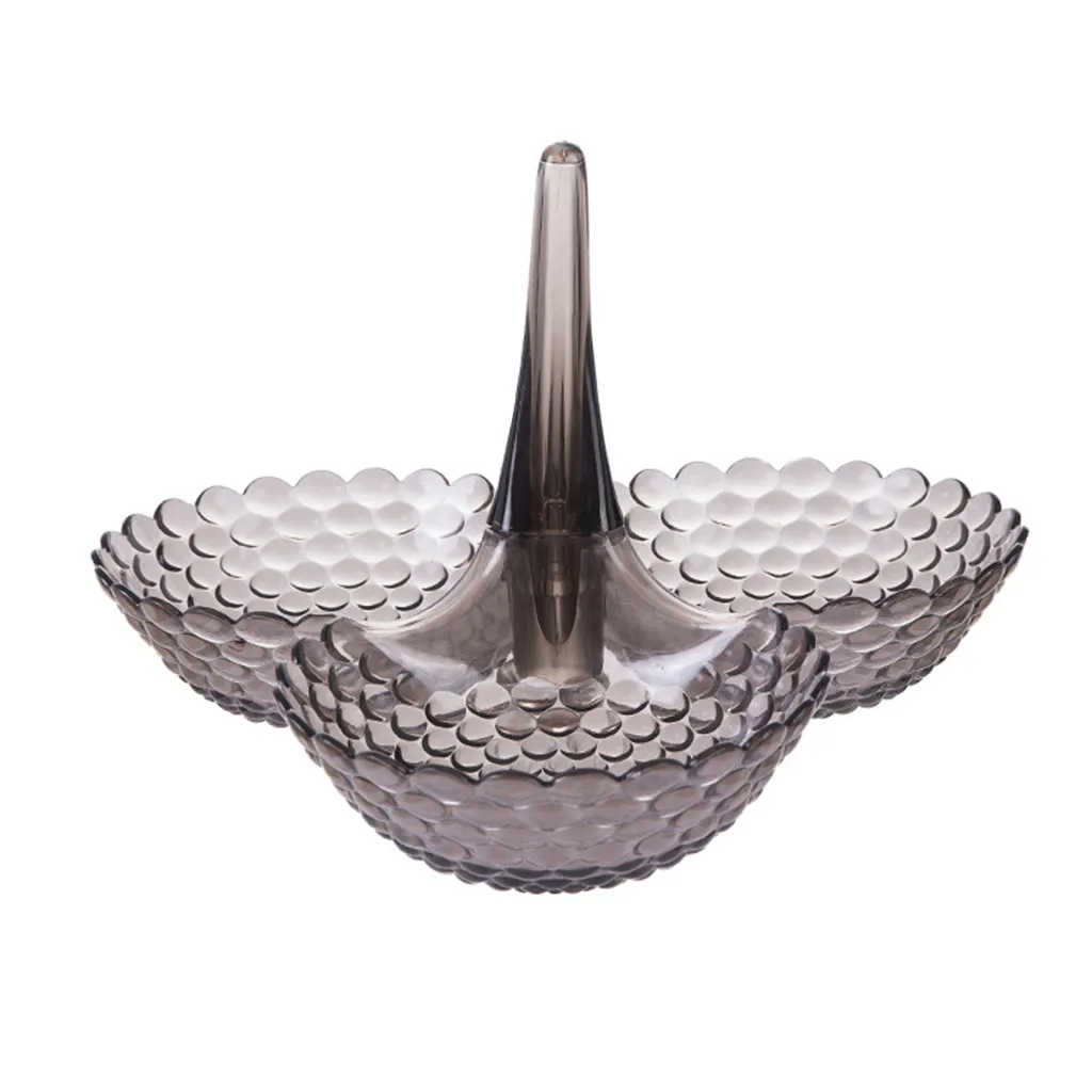 Творческая Фруктовая тарелка с мульти Слои накладывается конфетная Сухофрукты