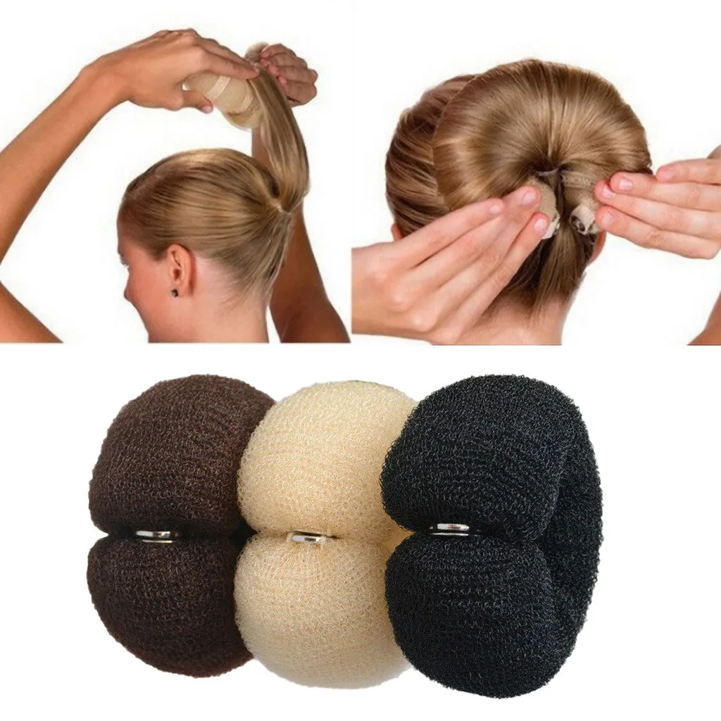 

Magic Roll Tool Hair Ring Diy Hair Foam Ring Shaper Snap Lock Headband Ponytail Holder Ornament Headwear Hair Accessories