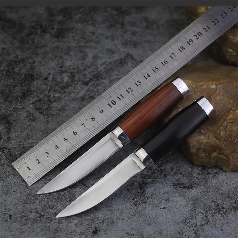Ручной нож для мяса маленький прямой кемпинга на открытом воздухе искусственный