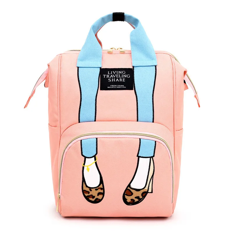 

2021 new mommy bag large capacity shoulder bag light anti-splashing mother and infant bag