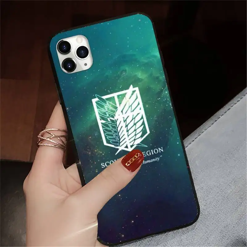 

attack on titan Phone Cases for iPhone 11 12 pro XS MAX 8 7 6 6S Plus X 5S SE 2020 XR